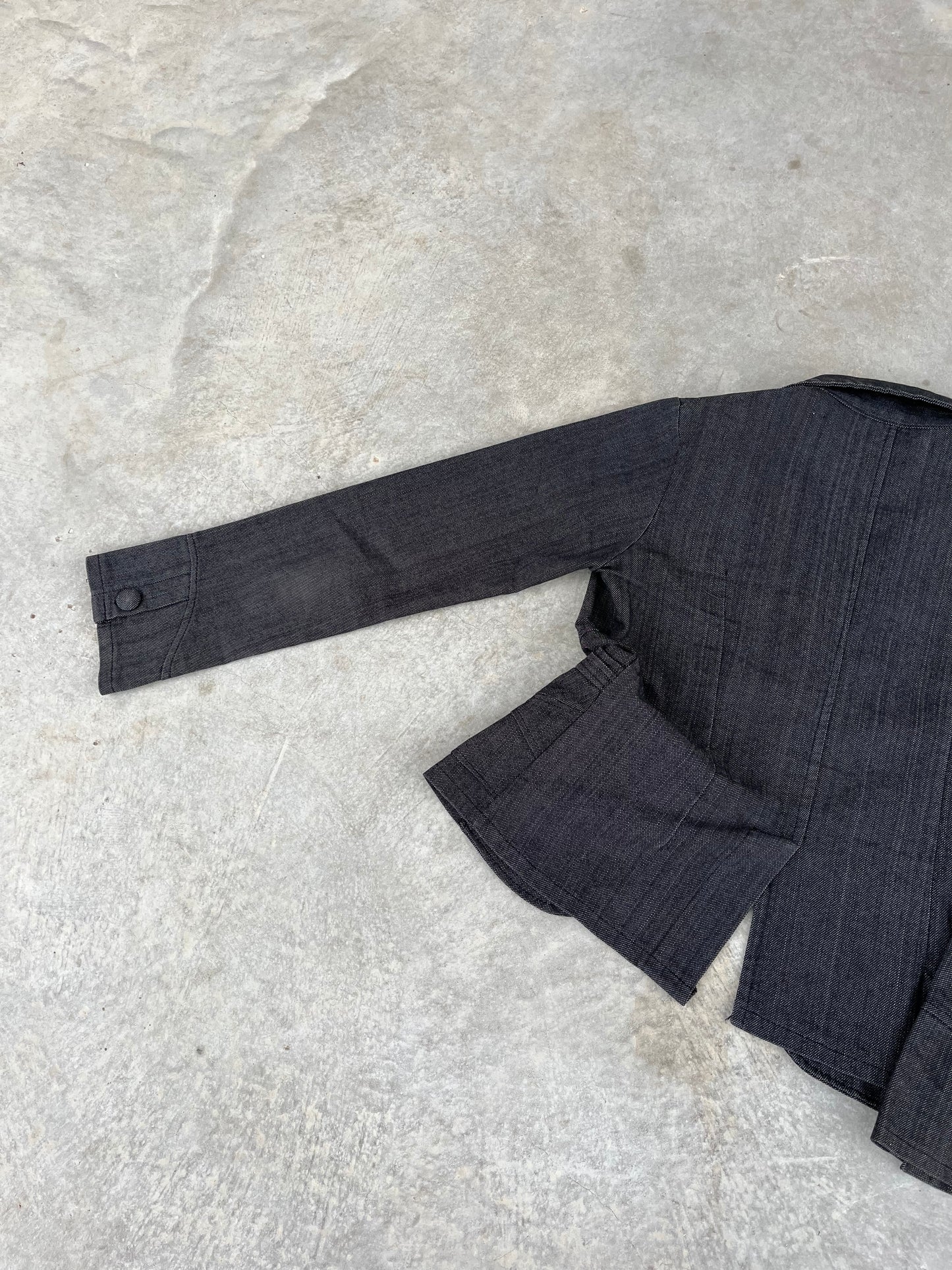 1990S - GRAY TAILORED JACKET - S