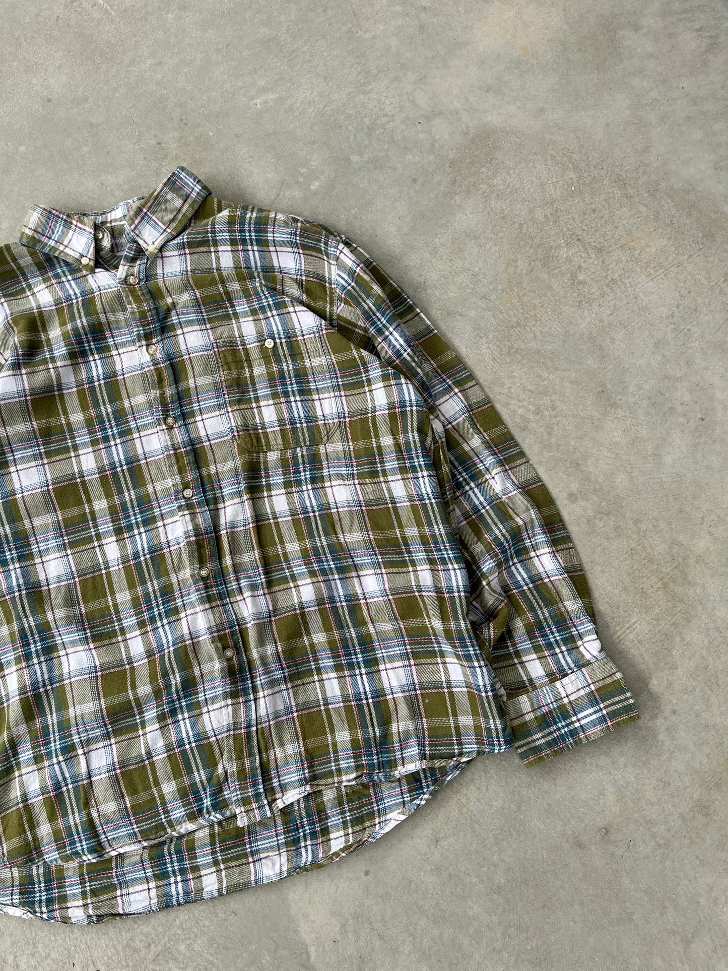 1990S - PLAID FLANNEL - M