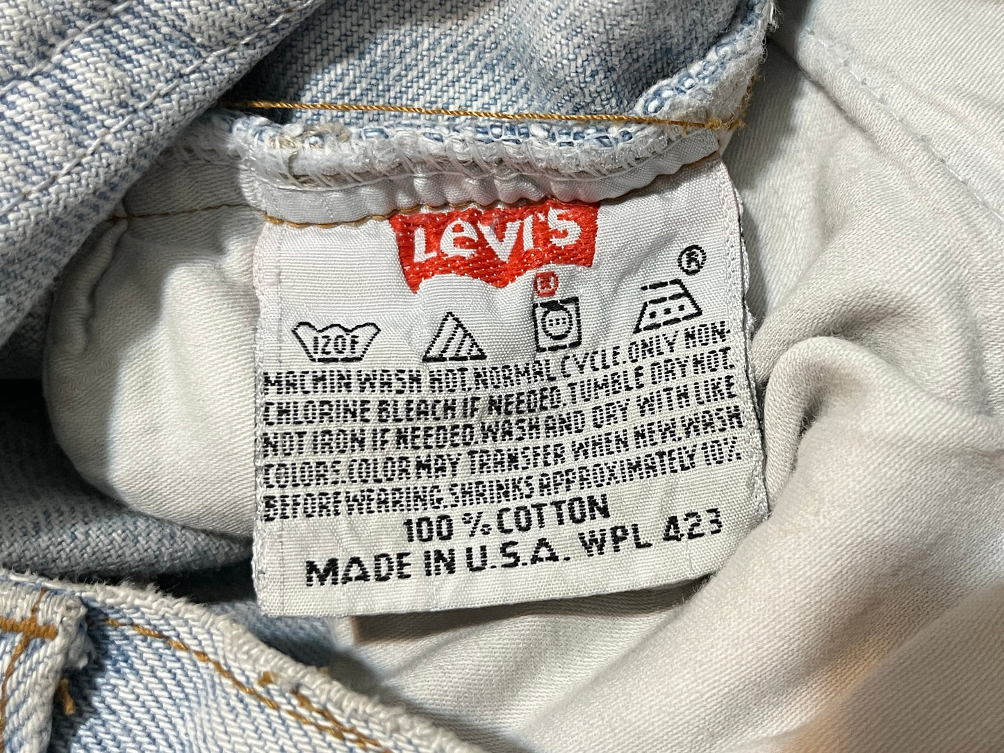 1980S - 501 MADE IN U.S.A STRAIGHT LEG LEVI‘S JEANS - 33
