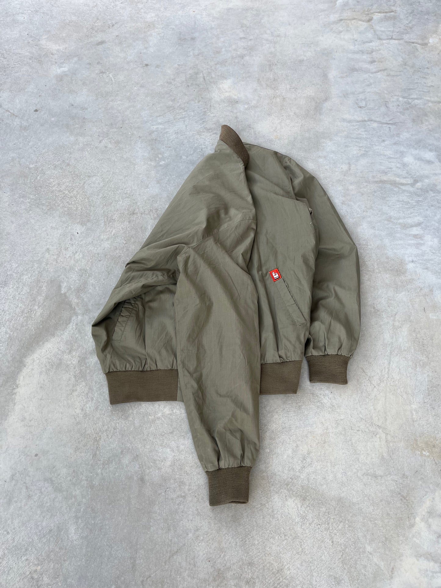 1990S - KHAKI / BROWN WORK JACKET - L