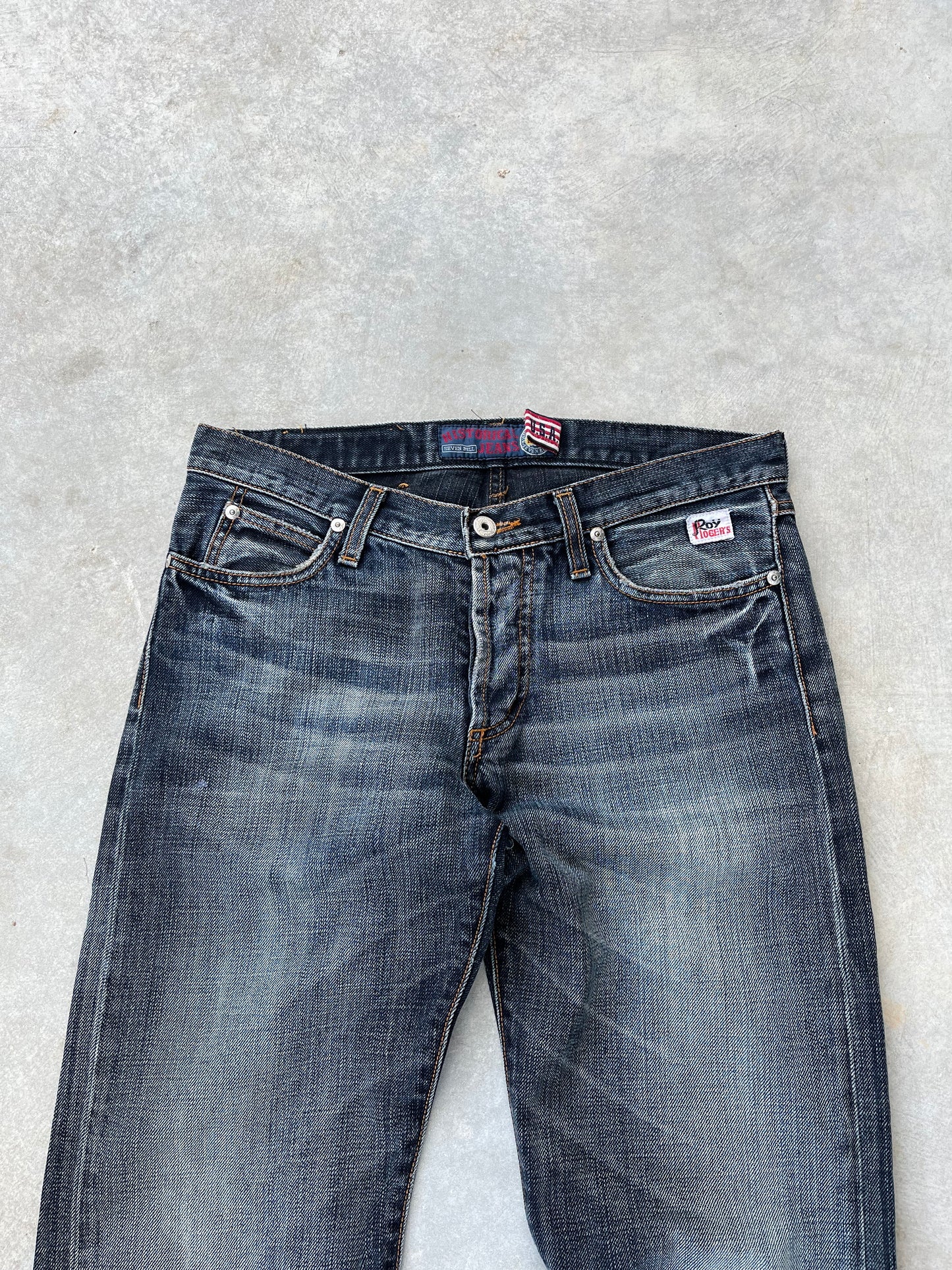 2000S - STRAIGHT LEG FADED JEANS - 38