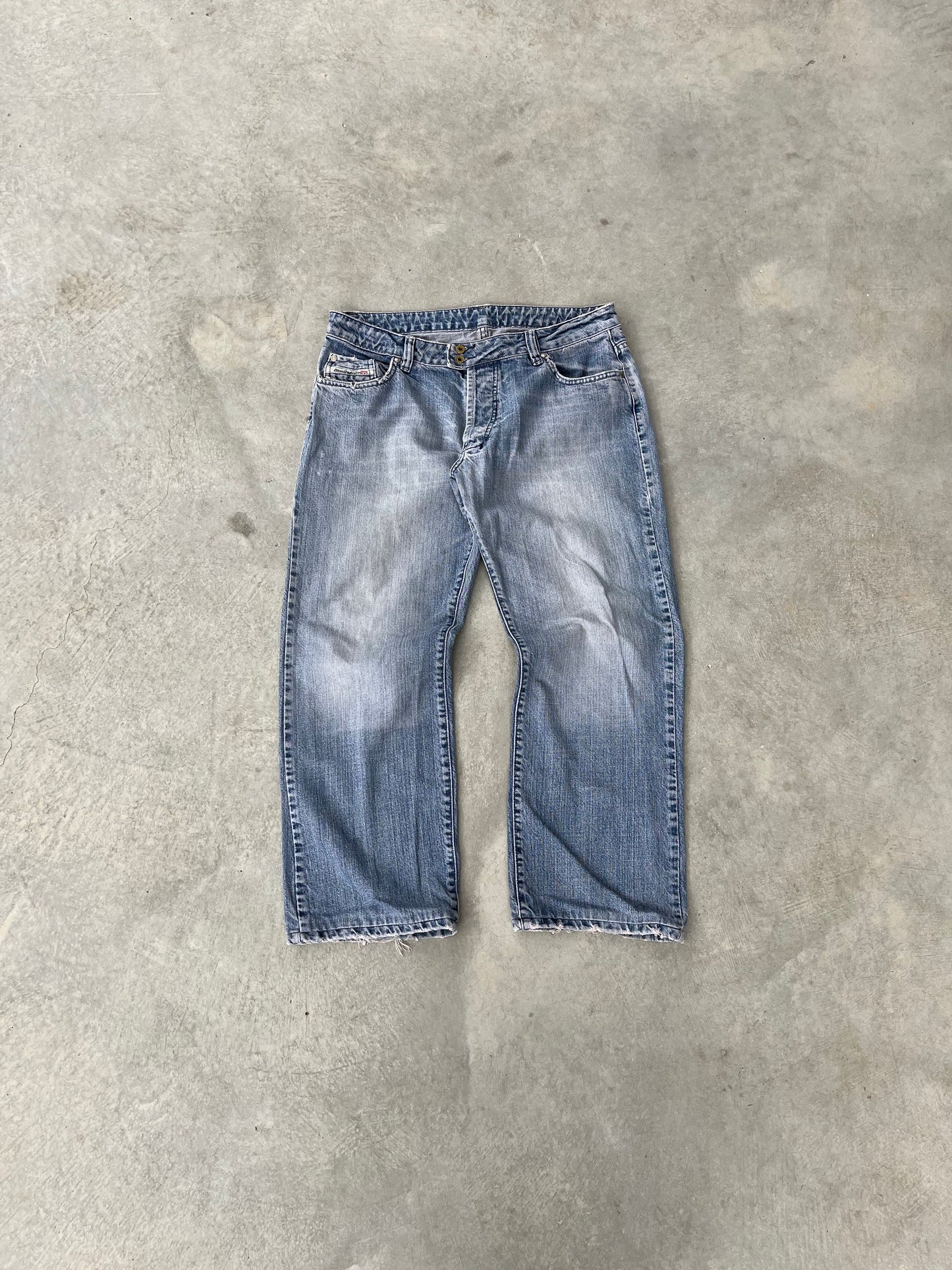 2000S - DIESEL FADED BOOTCUT JEANS - 44