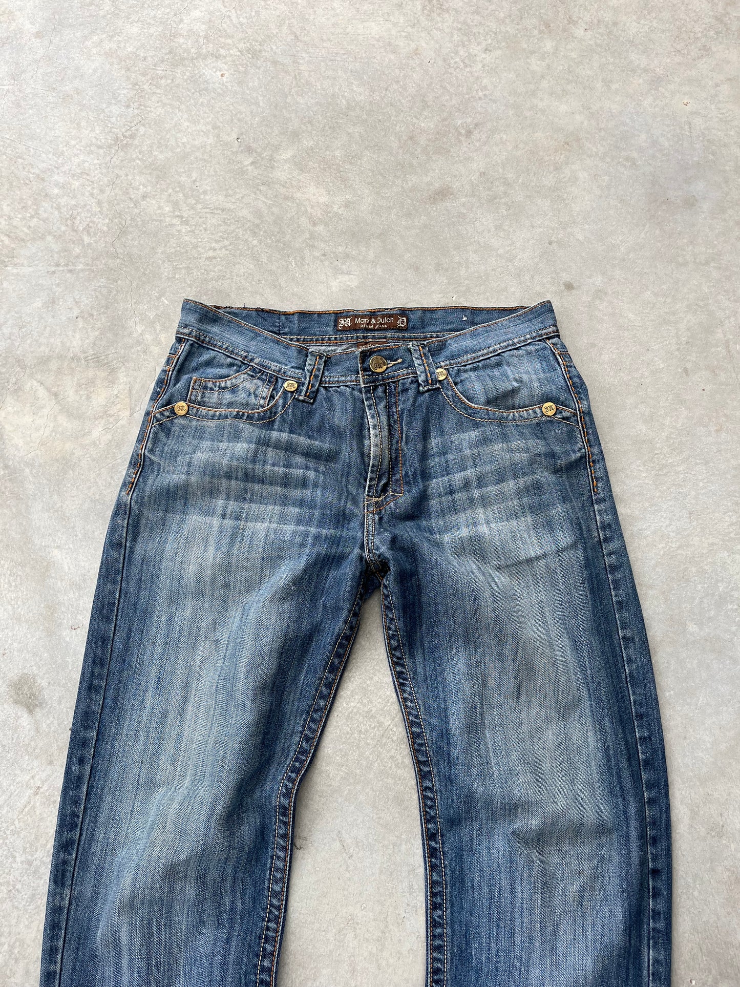 2000S - STRAIGHT LEG FADED JEANS - 34
