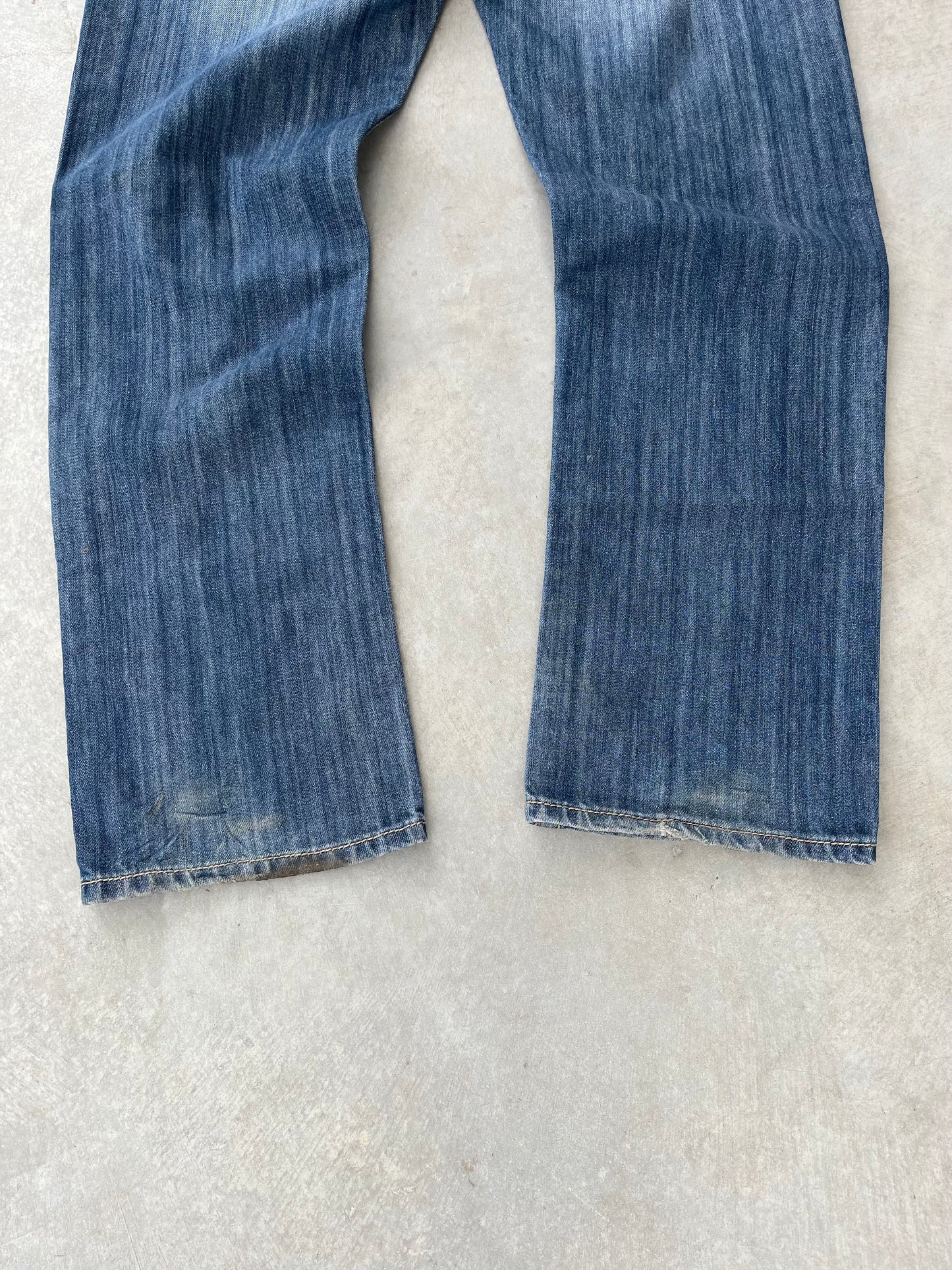 2000S - STRAIGHT LEG FADED JEANS - 34