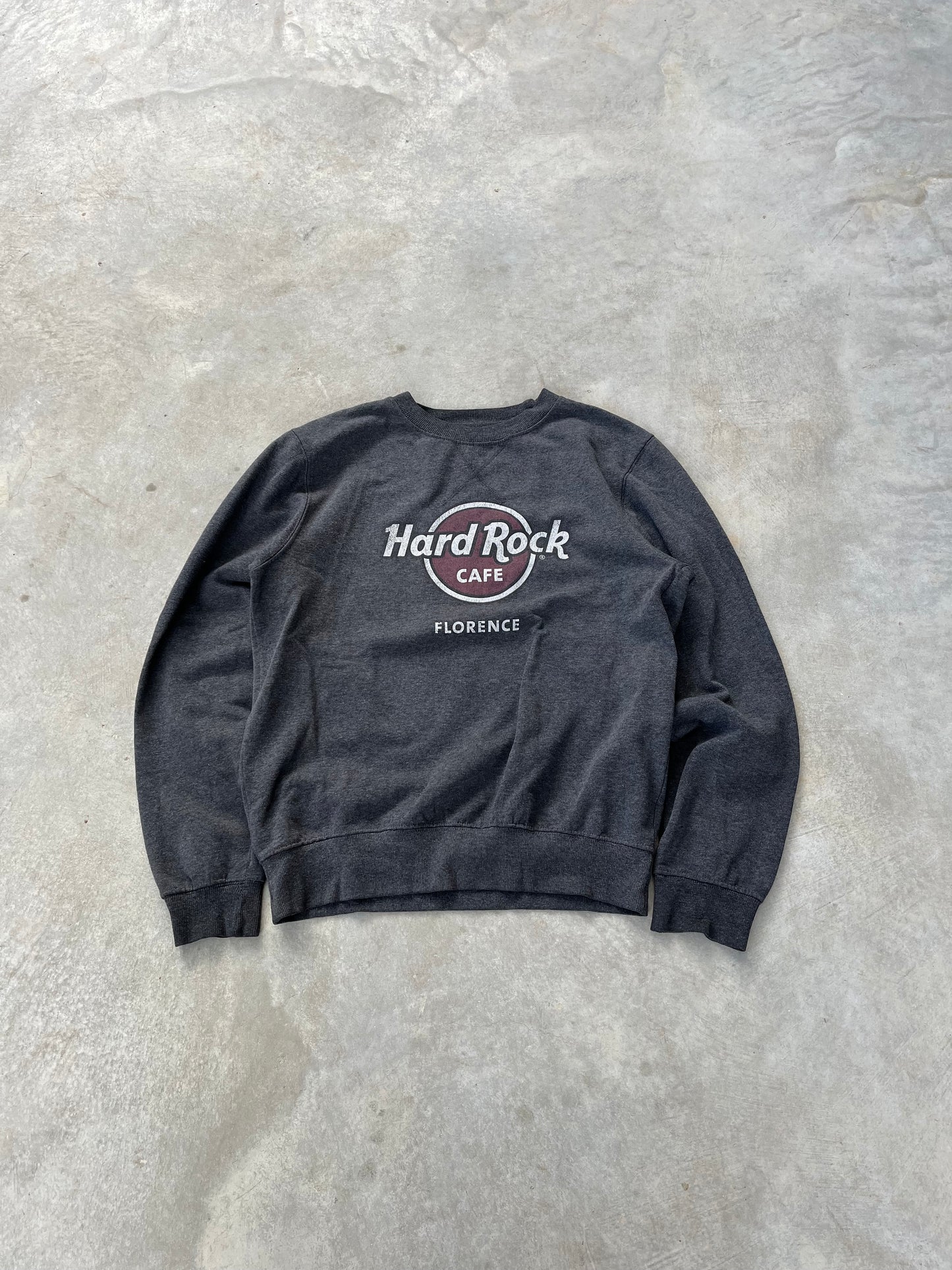 2000S - GRAY HARD ROCK CAFE SWEATSHIRT - M