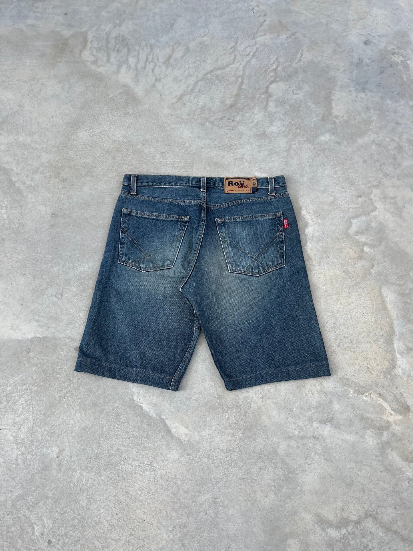 2000S - FADED DENIM JORTS - 40