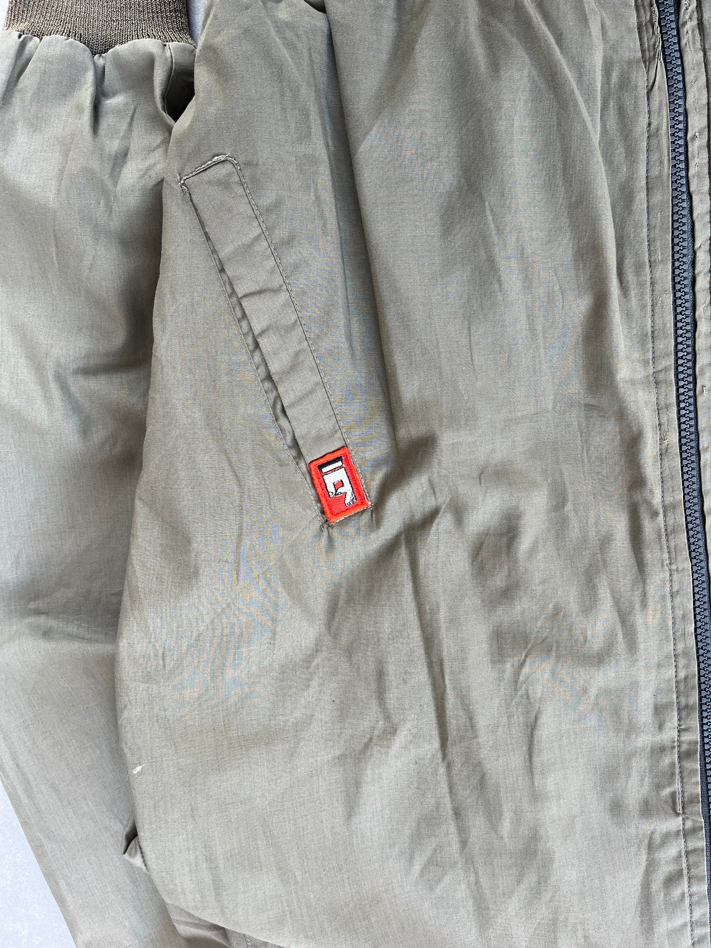 1990S - KHAKI / BROWN WORK JACKET - L