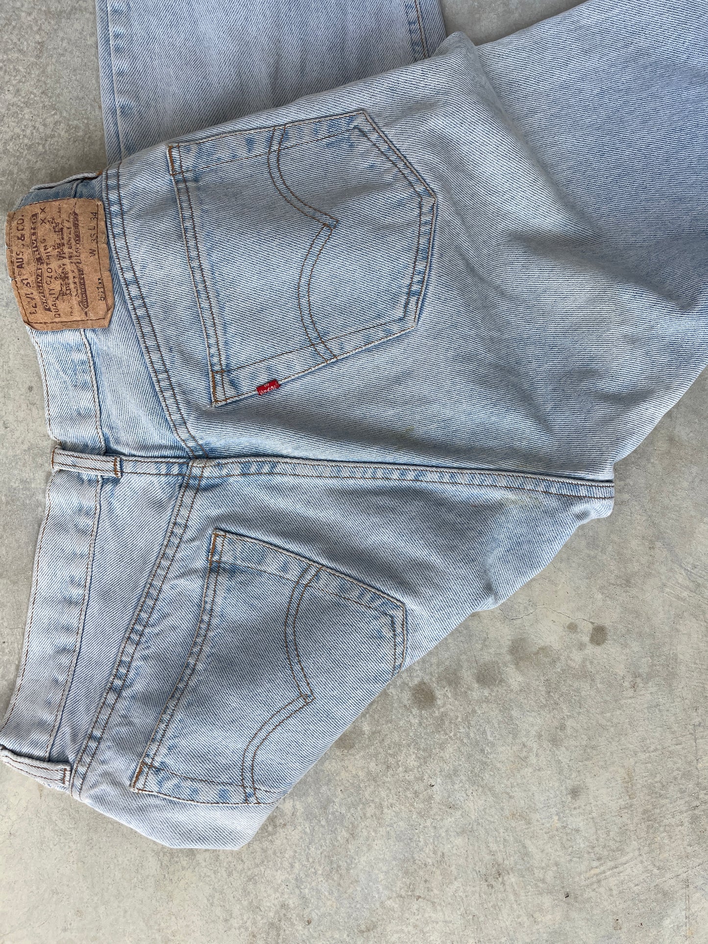 1980S - 501 MADE IN U.S.A STRAIGHT LEG LEVI‘S JEANS - 33