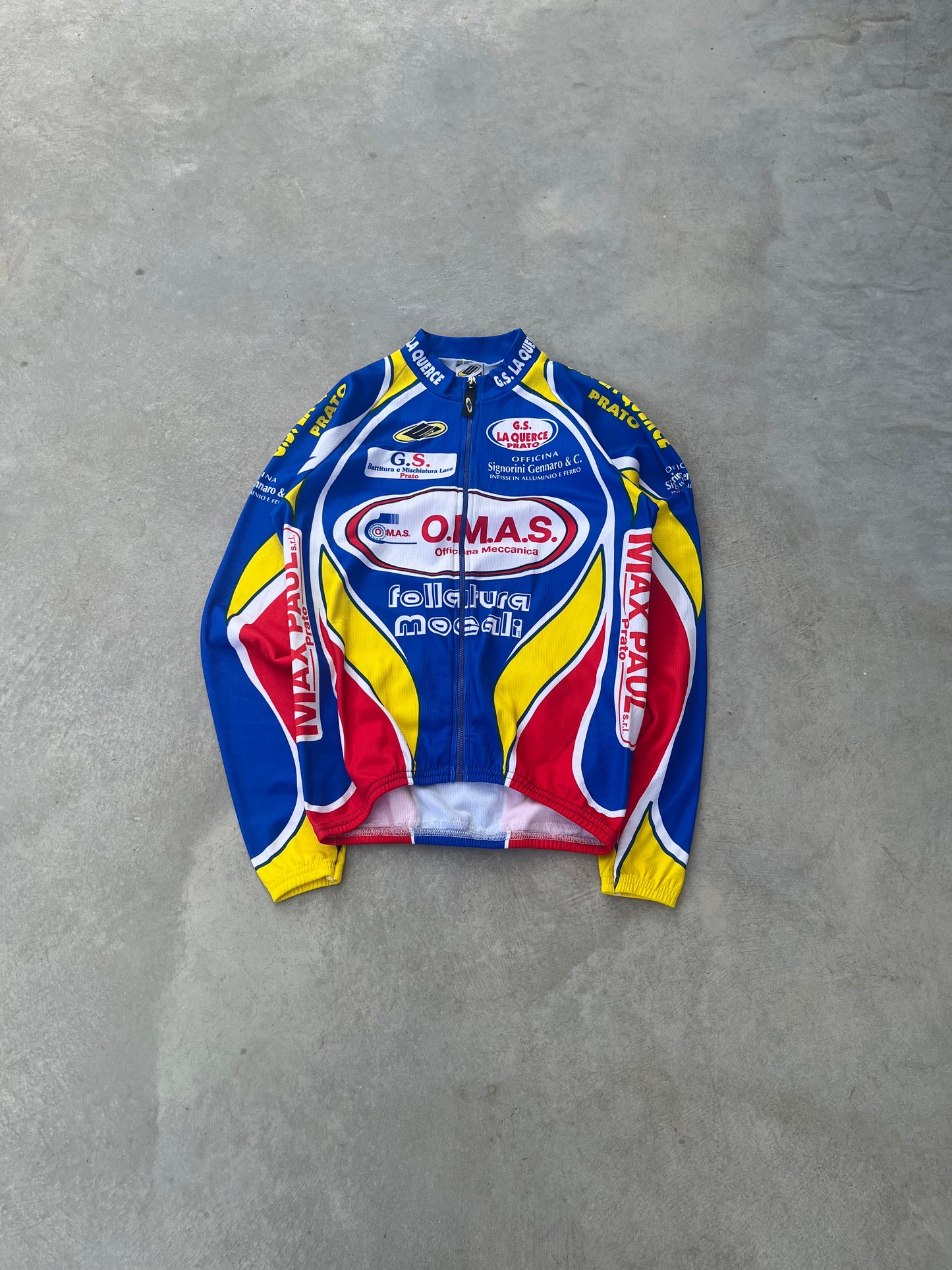 1990S - BIKE CYCLING LONGSLEEVE ZIP UP - S