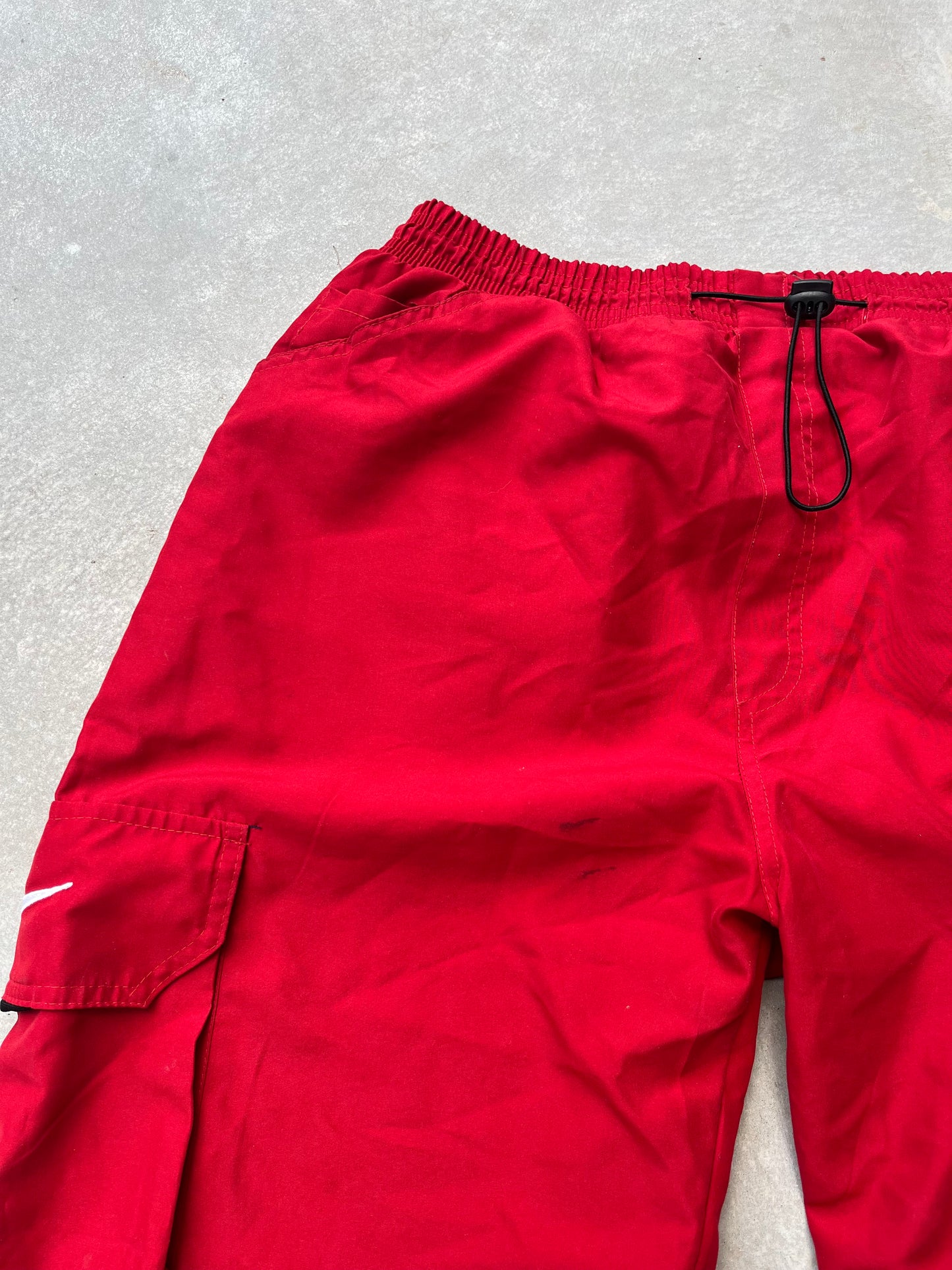 2000S - RED NIKE BAGGY 3/4 PANTS - XL