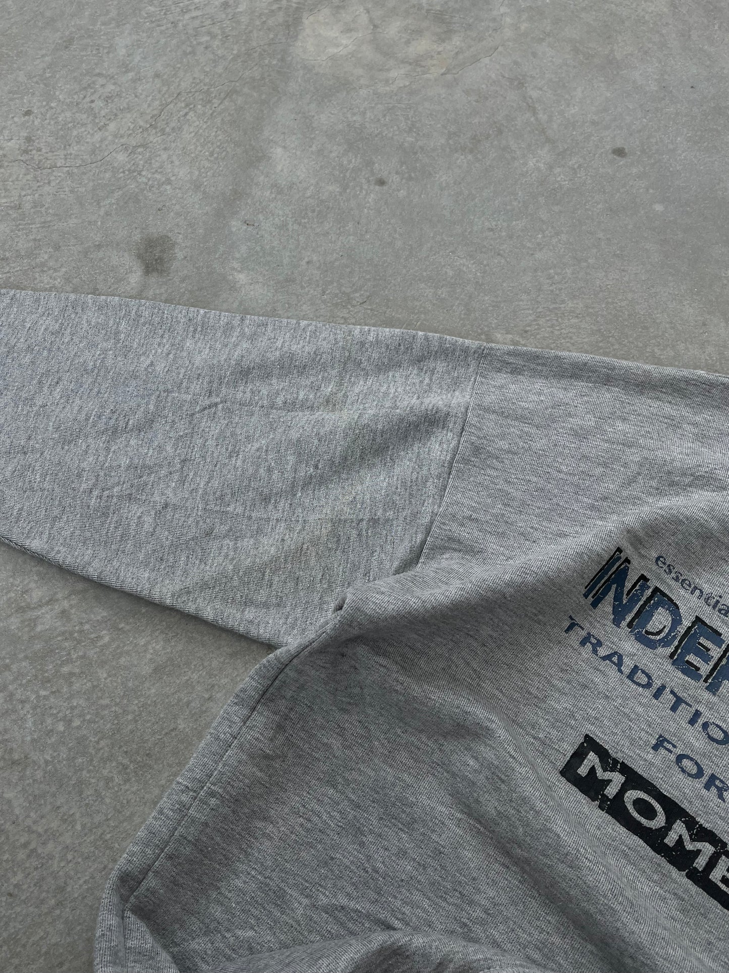 1990S - GRAY PRINTED CREWNECK SWEATSHIRT - L