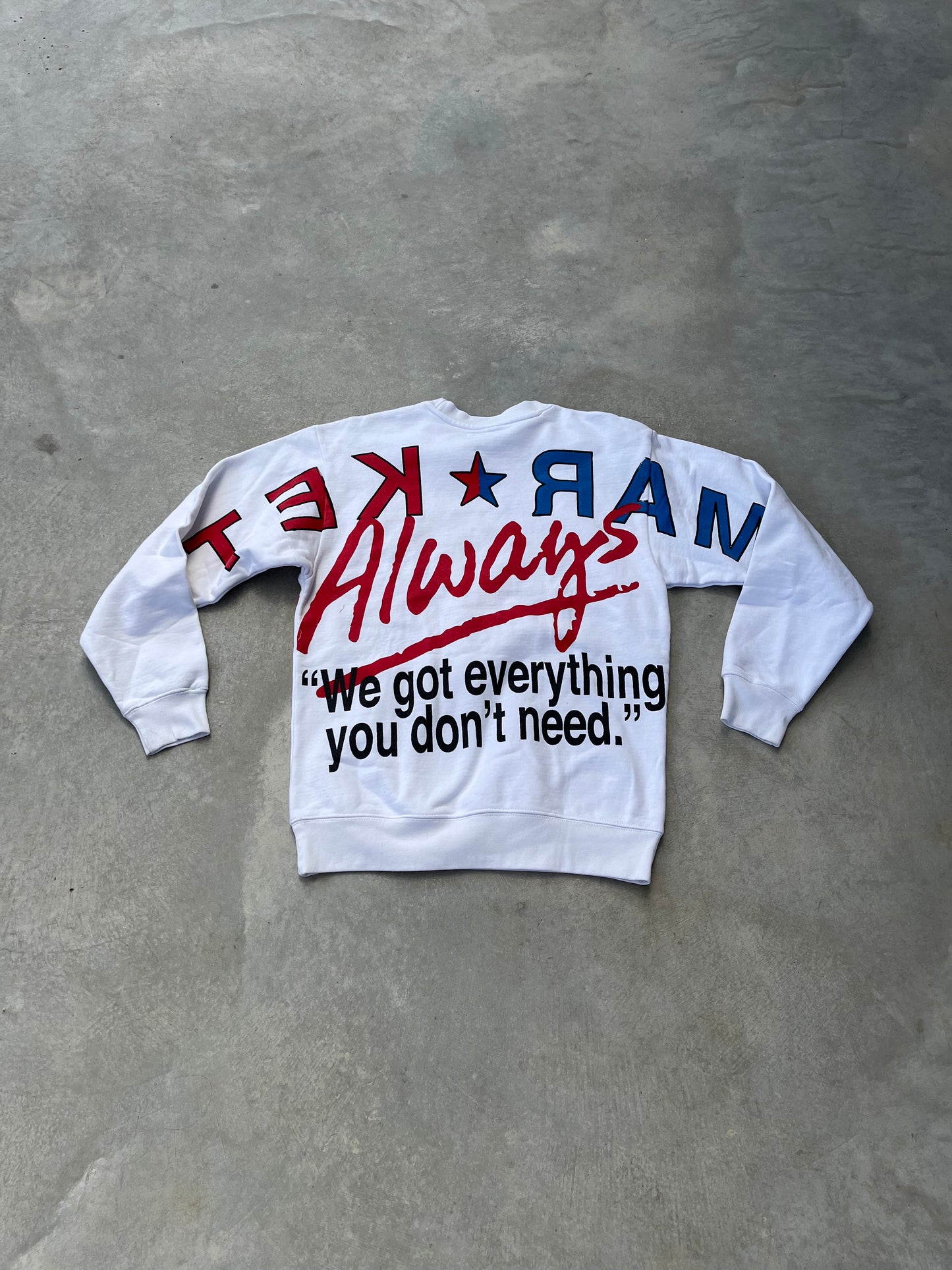 2000S - USA MARKET PRINTED SWEATSHIRT - M