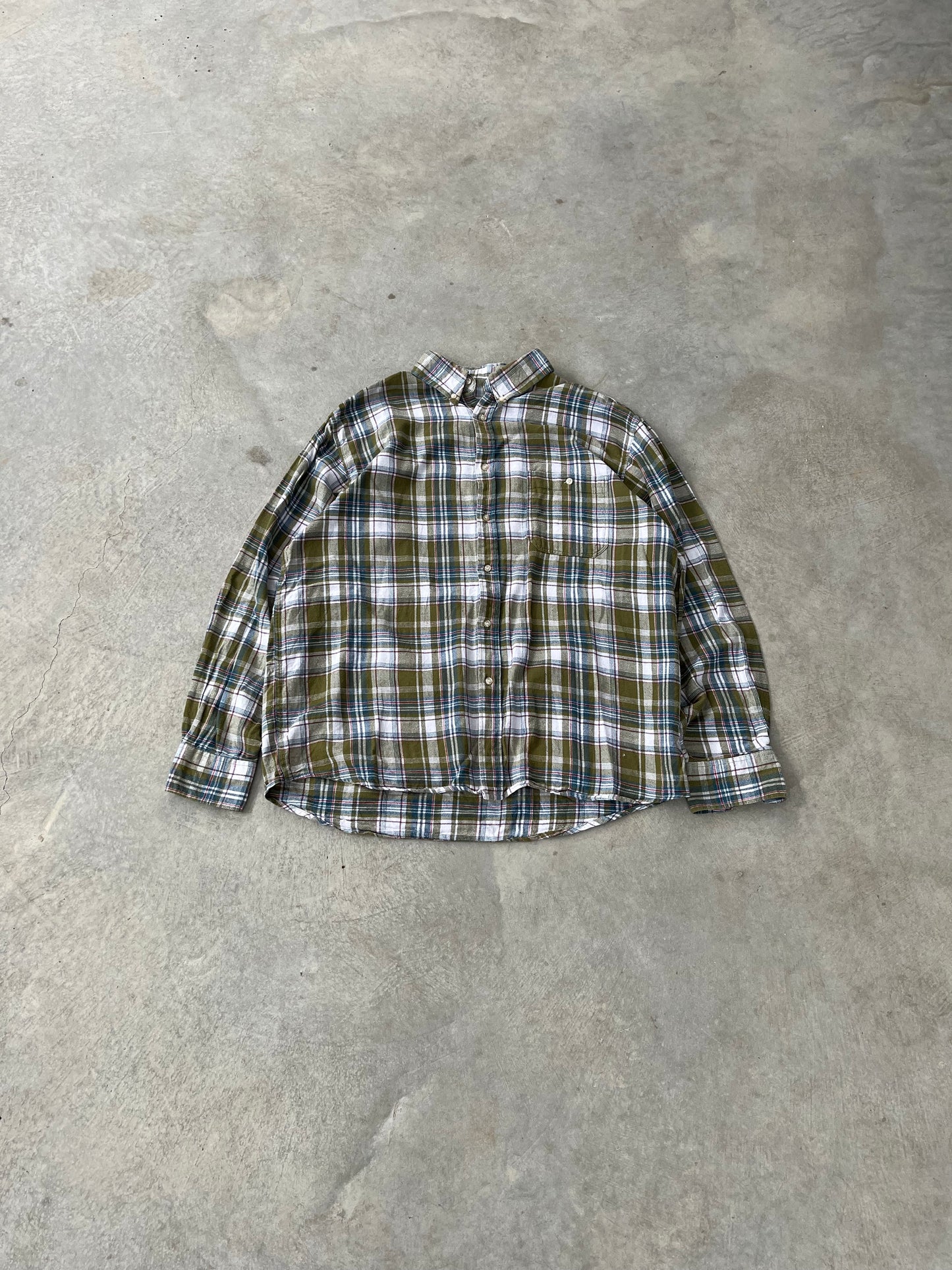 1990S - PLAID FLANNEL - M