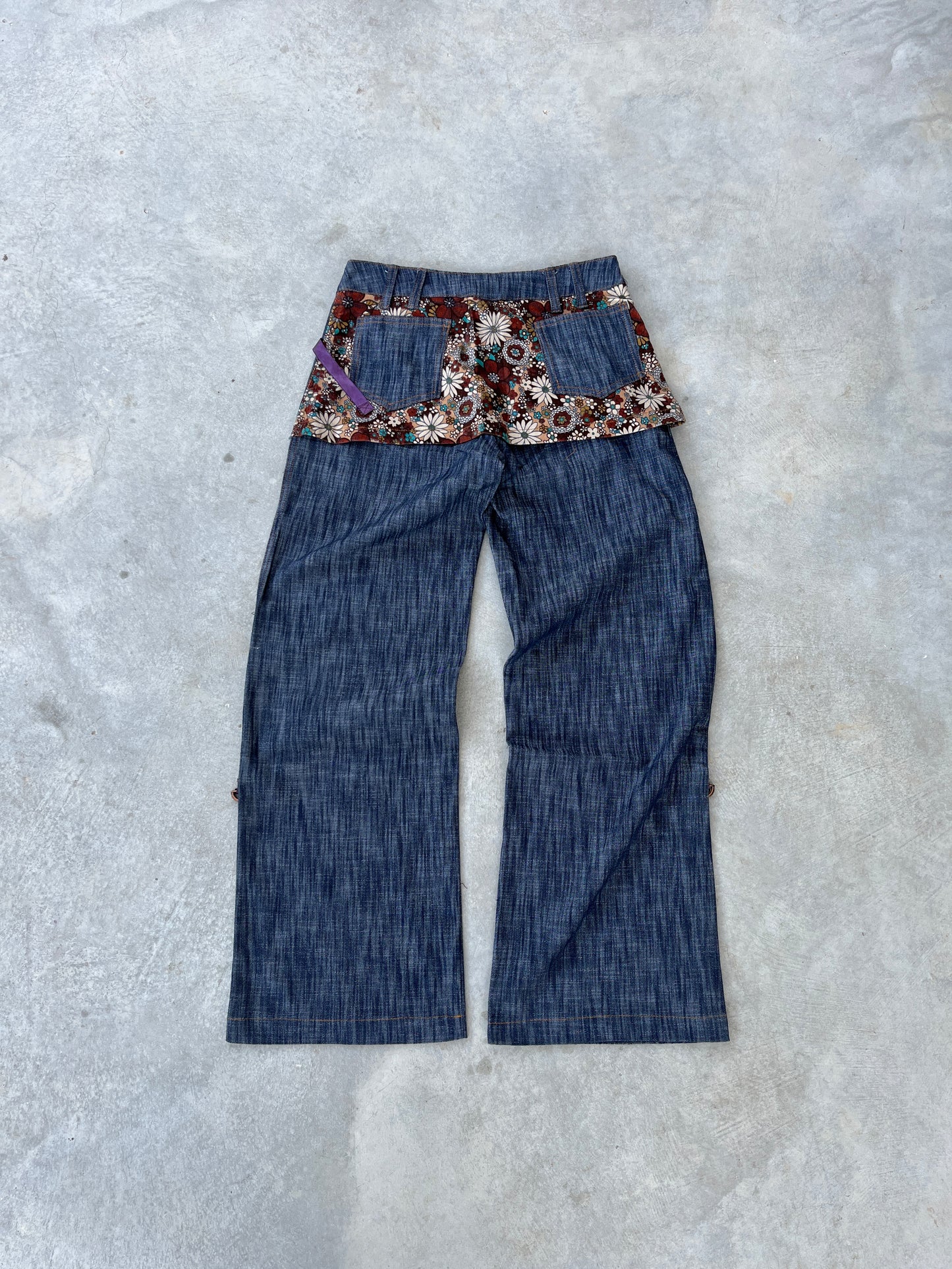 2000S - FLARED SKIRT JEANS - 38