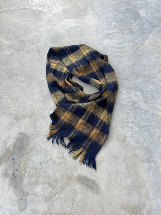 1990S - PLAID SCARF - 185 CM