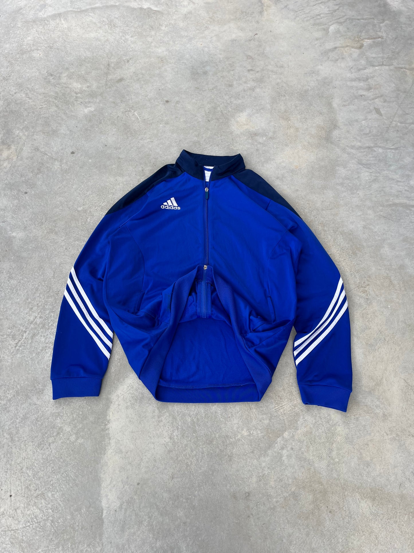 2000S - BLUE ADIDAS SPORT JACKET - L