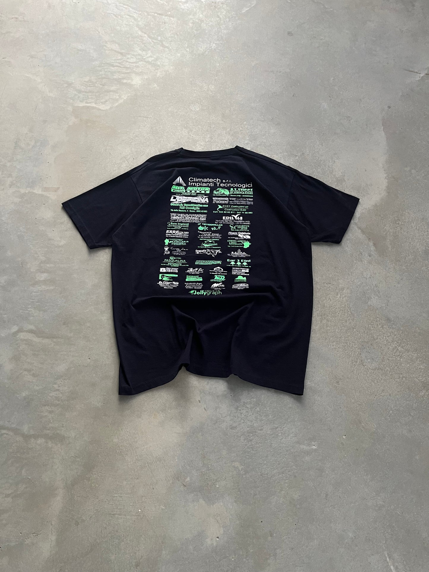 2000S - FRUIT OF THE LOOM GRAPHIC TECH TSHIRT - L