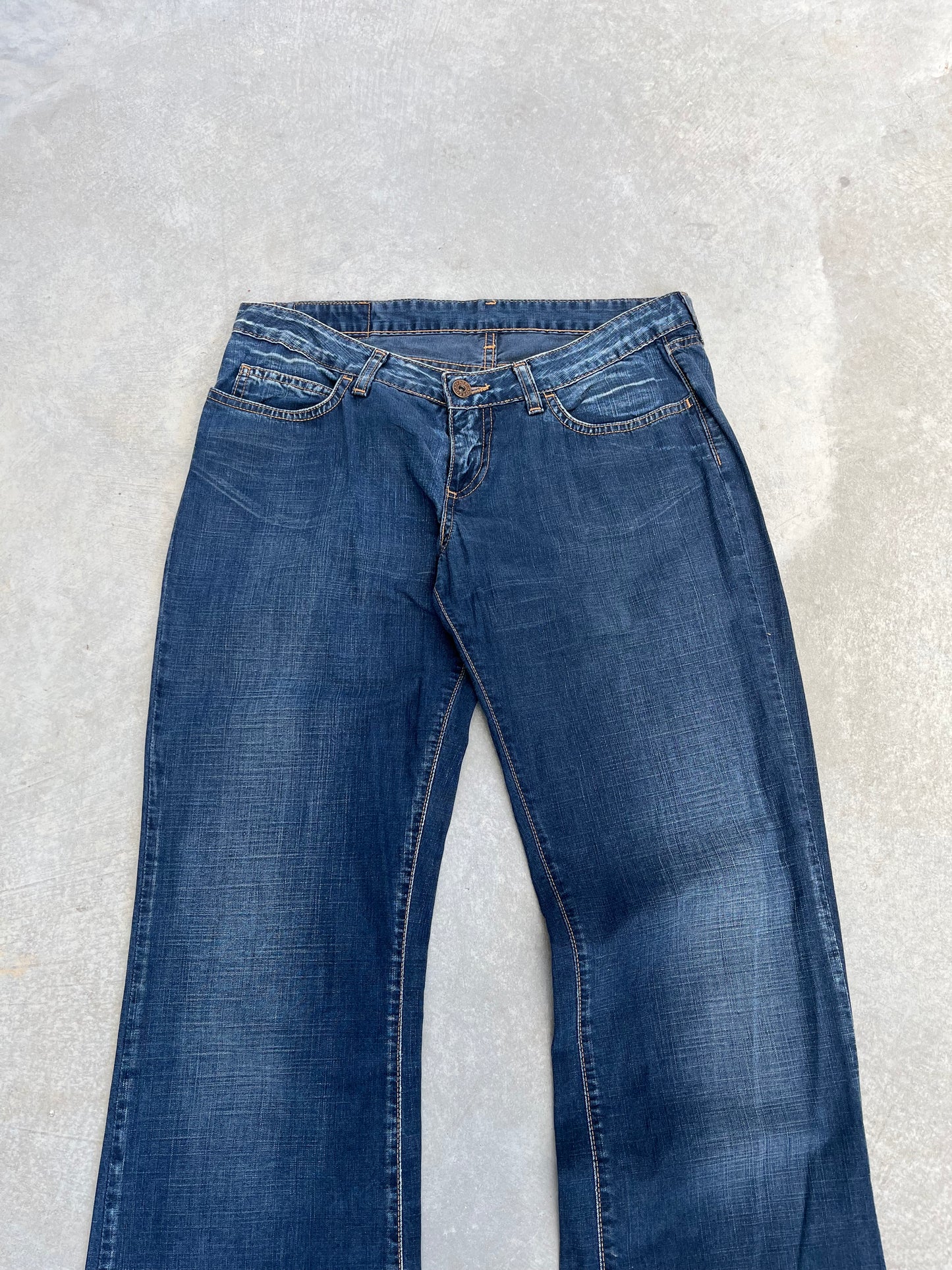 2000S - LOW RISE FLARED FADED REPLAY JEANS - 38