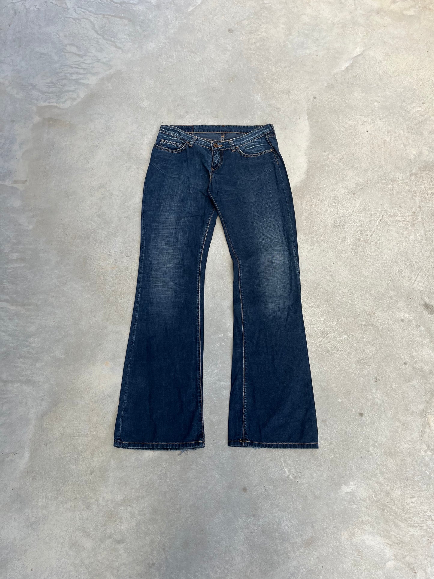 2000S - LOW RISE FLARED FADED REPLAY JEANS - 38