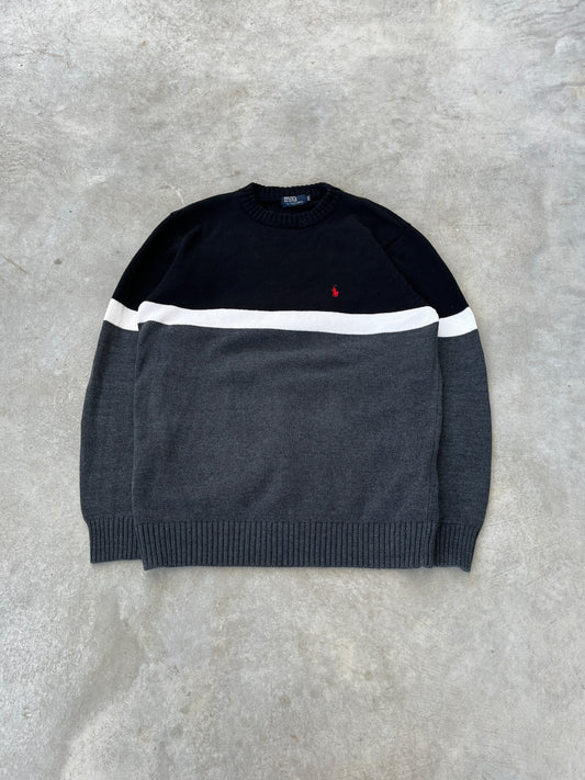 1990S - RALPH LAUREN STRIPE SWEATER - M