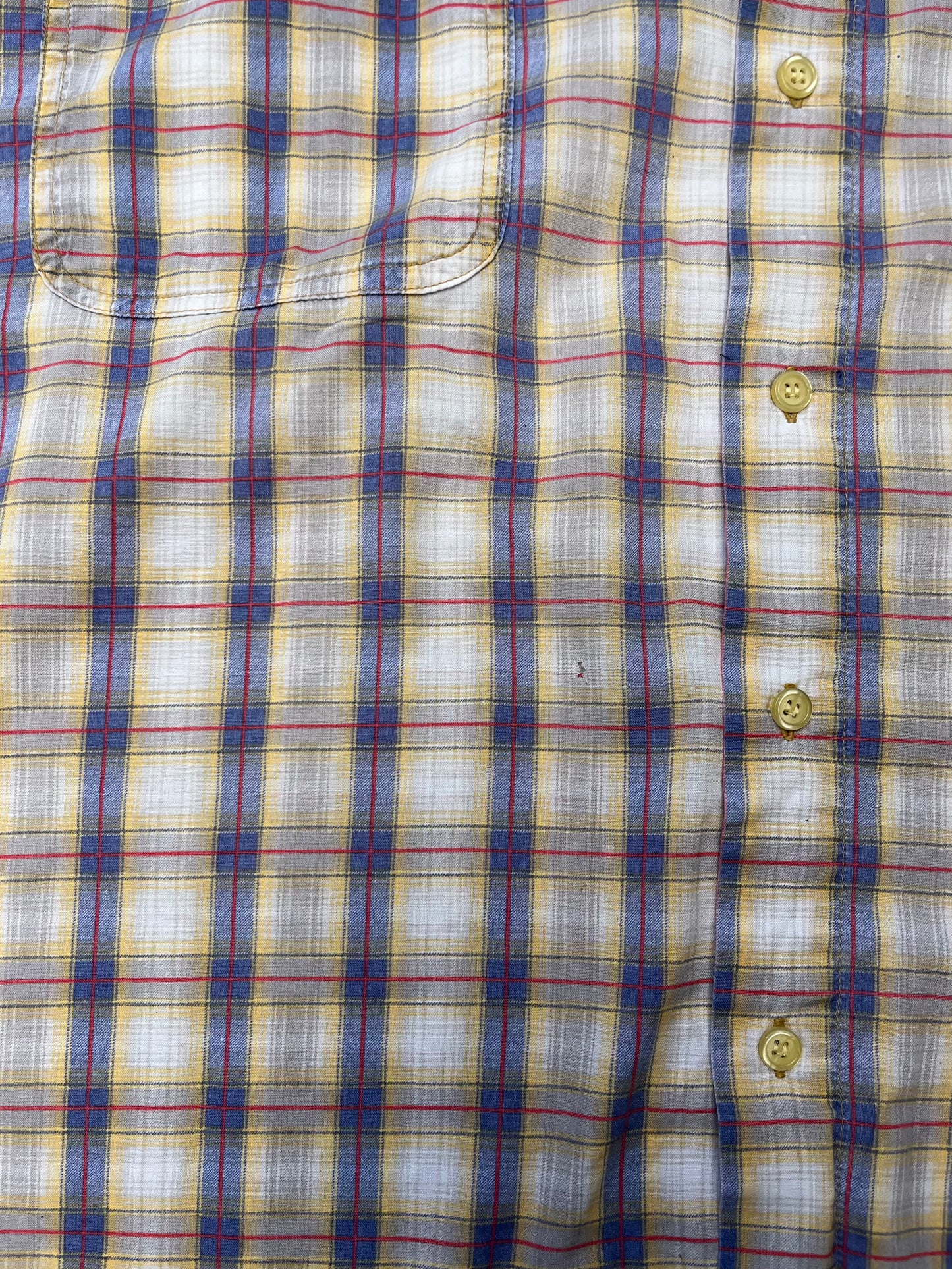 1980S - MULTICOLORED BUTTON UP TSHIRT - XXL