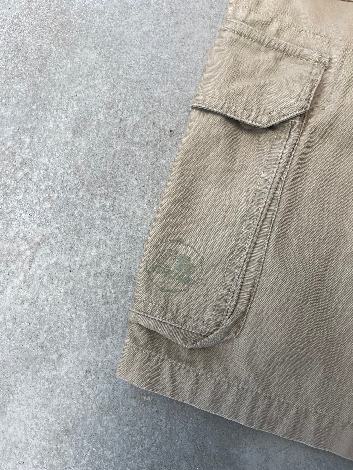 1990S - AMERICANINO BEIGE CARGO JORTS - 42