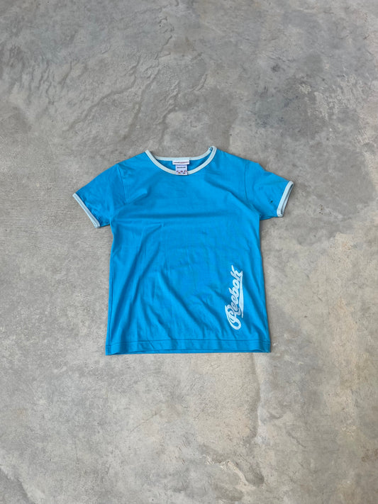 2000S - REEBOK LIGHT BLUE BABY TEE - XS