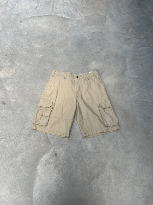 1990S - AMERICANINO BEIGE CARGO JORTS - 42