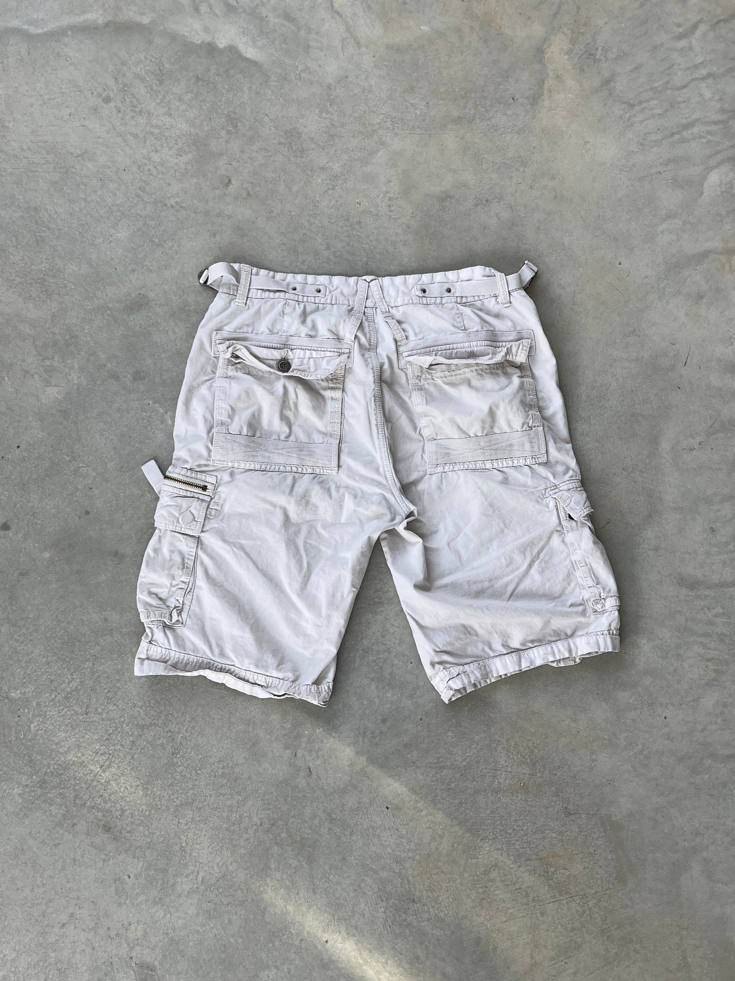 2000S - WHITE CARGO SHORTS - 33