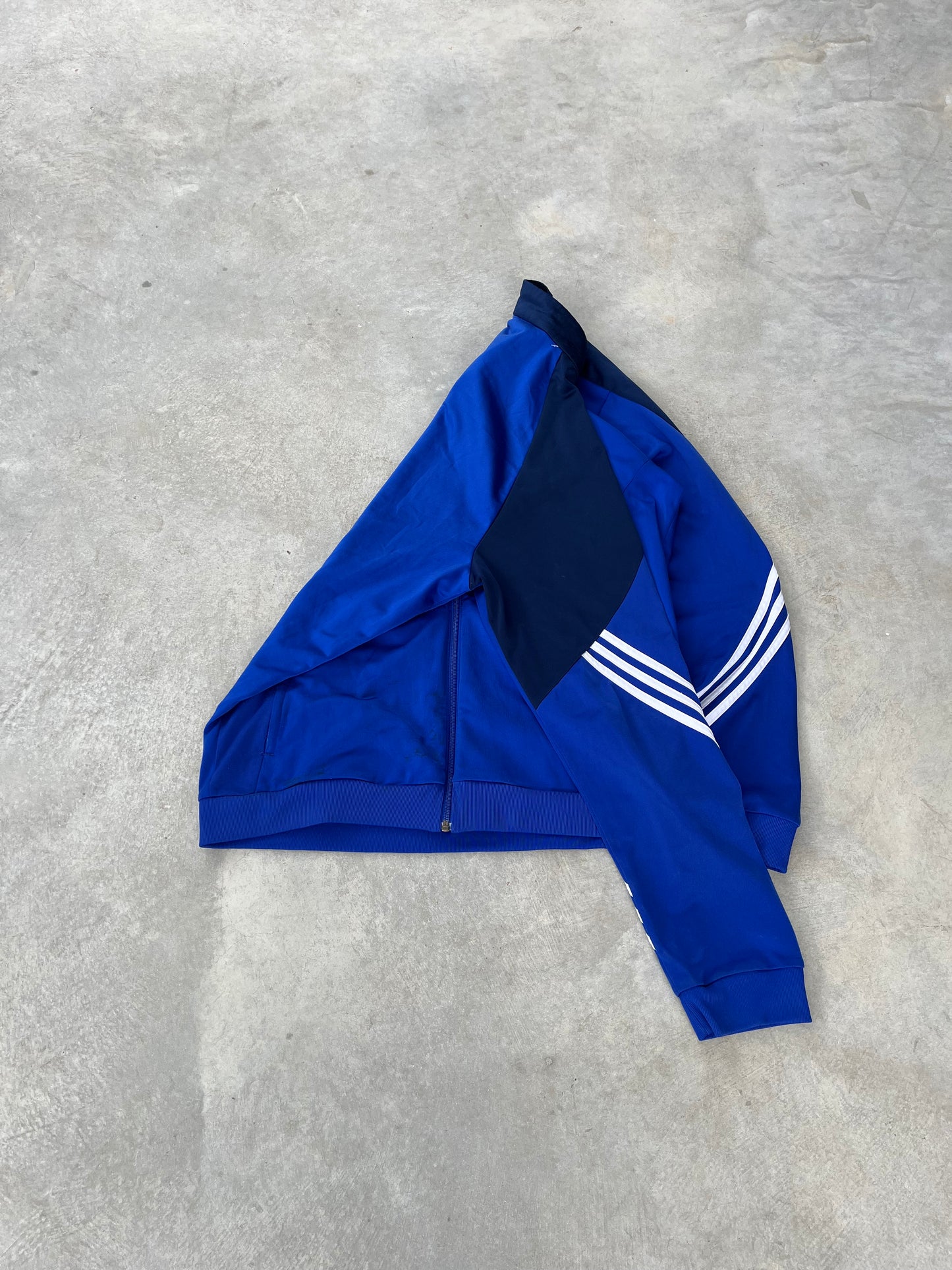 2000S - BLUE ADIDAS SPORT JACKET - L
