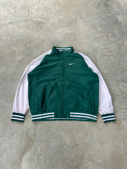 1990S - NIKE „365 TEAM“ GREEN SPORTS JACKET - 2XL