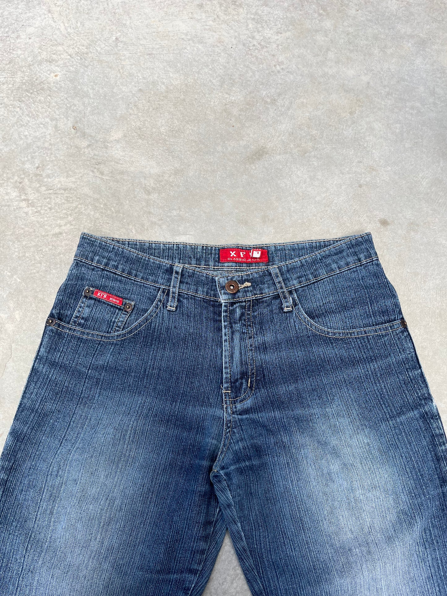2000S - FLARED FADED JEANS - 36