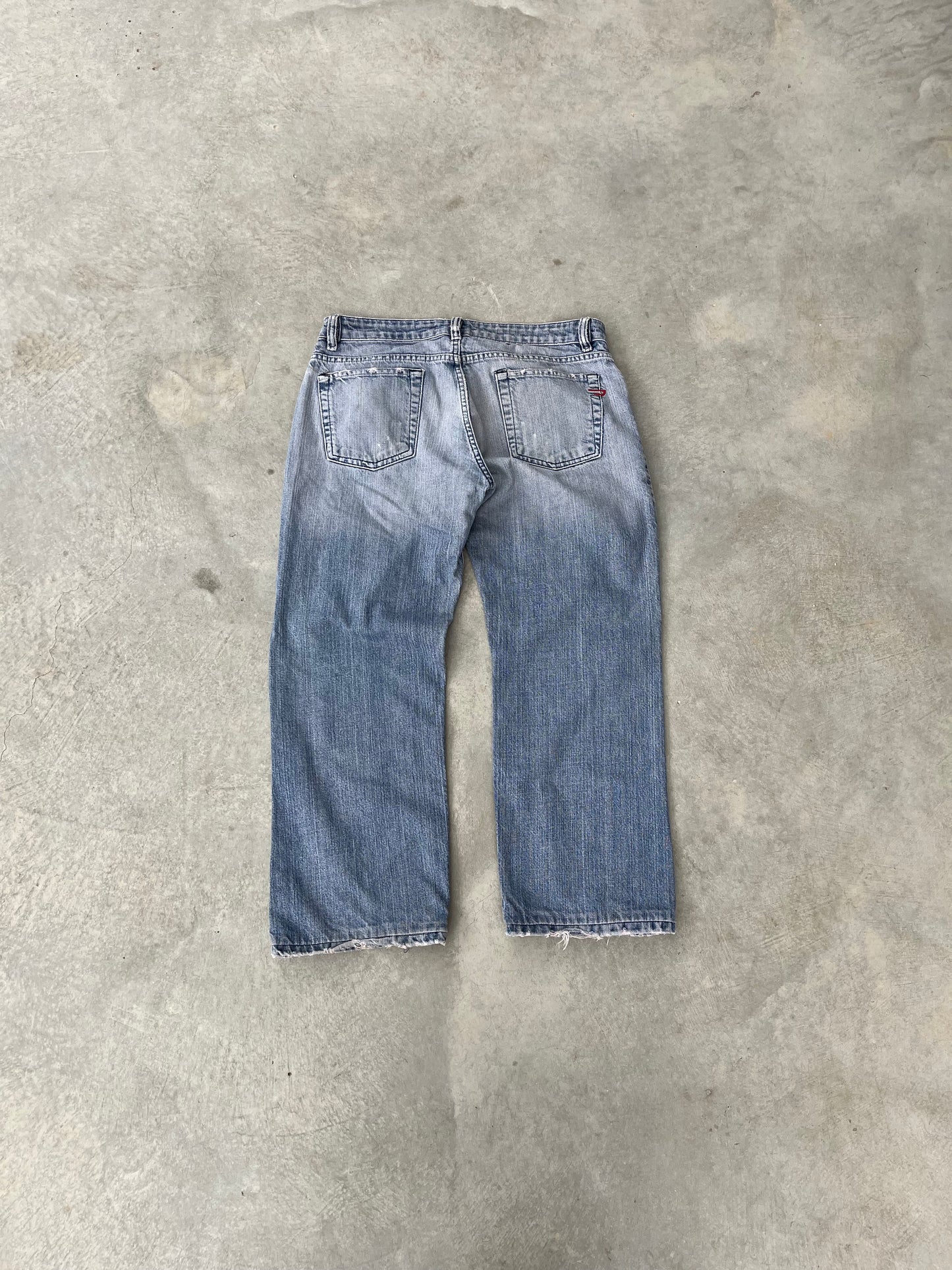2000S - DIESEL FADED BOOTCUT JEANS - 44