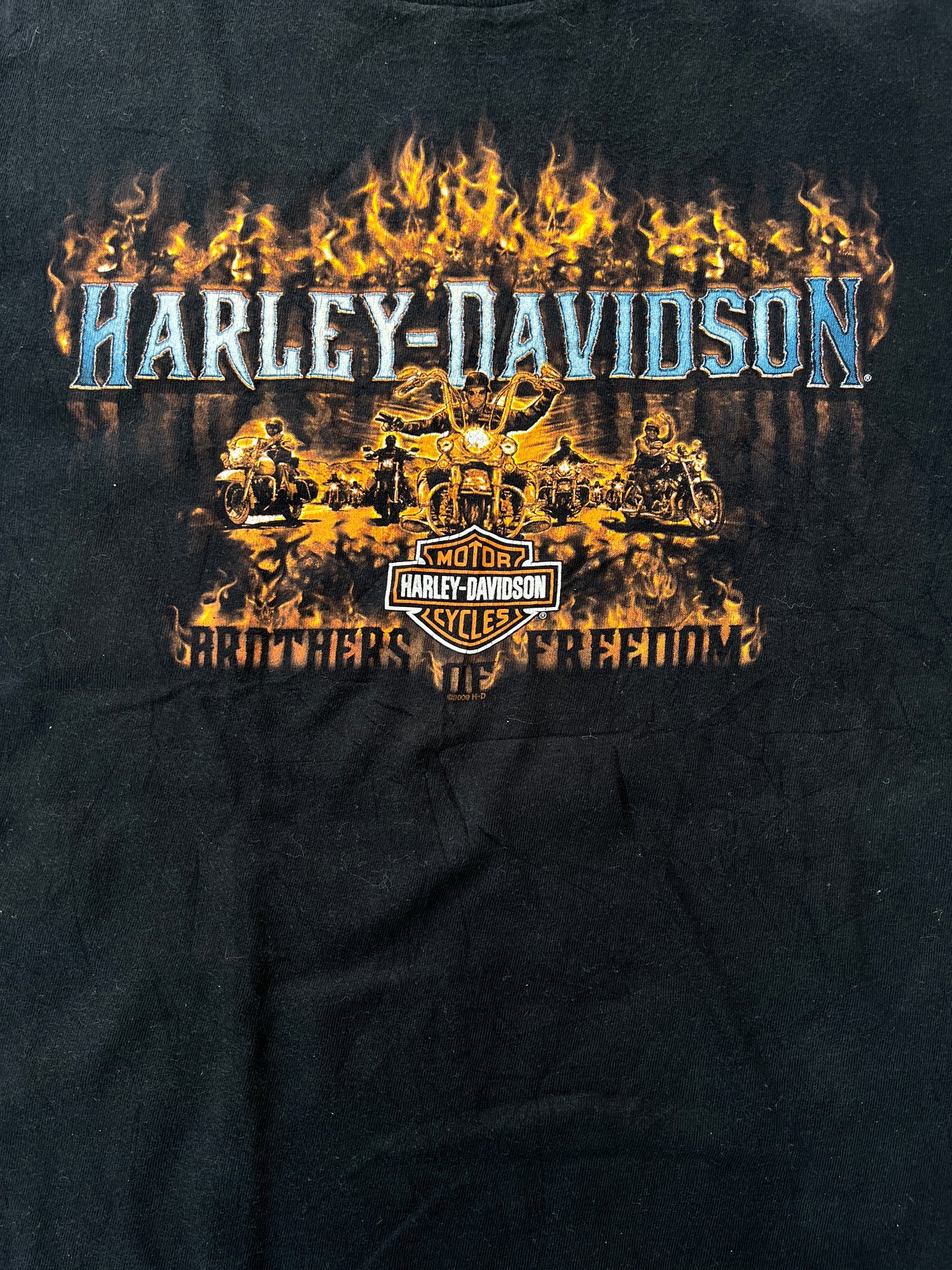 2000S - GRAPHIC HARLEY DAVIDSON TSHIRT - M