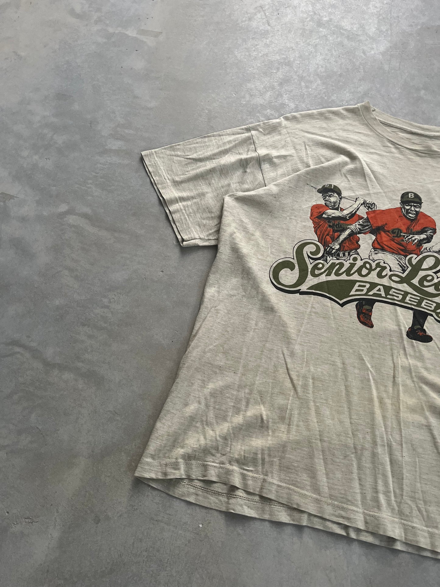 1990S - GRAPIC BASEBALL BOXY TSHIRT - L