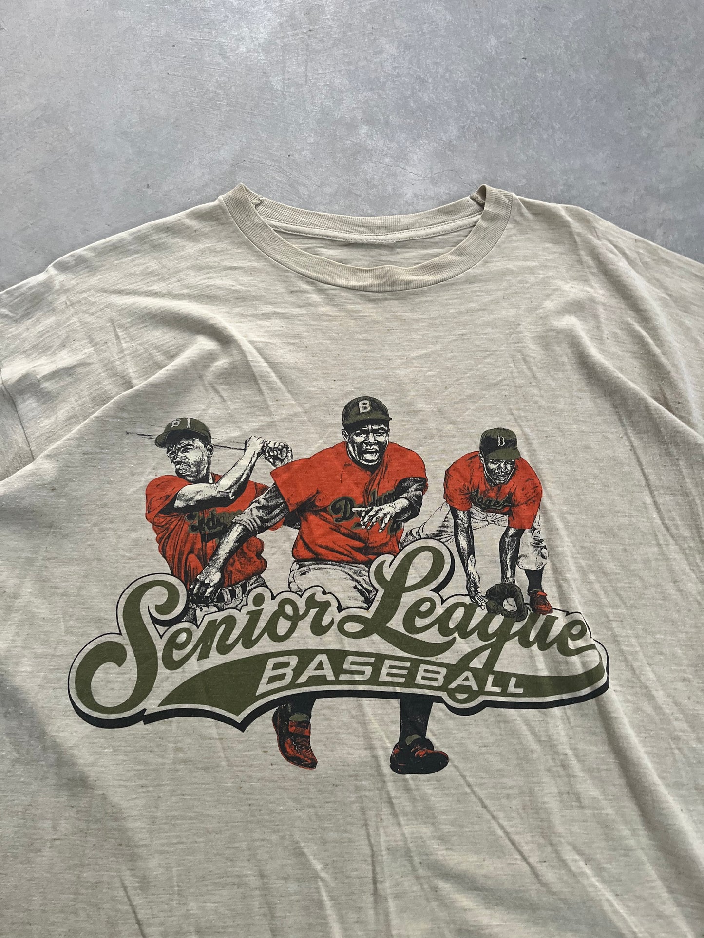 1990S - GRAPIC BASEBALL BOXY TSHIRT - L
