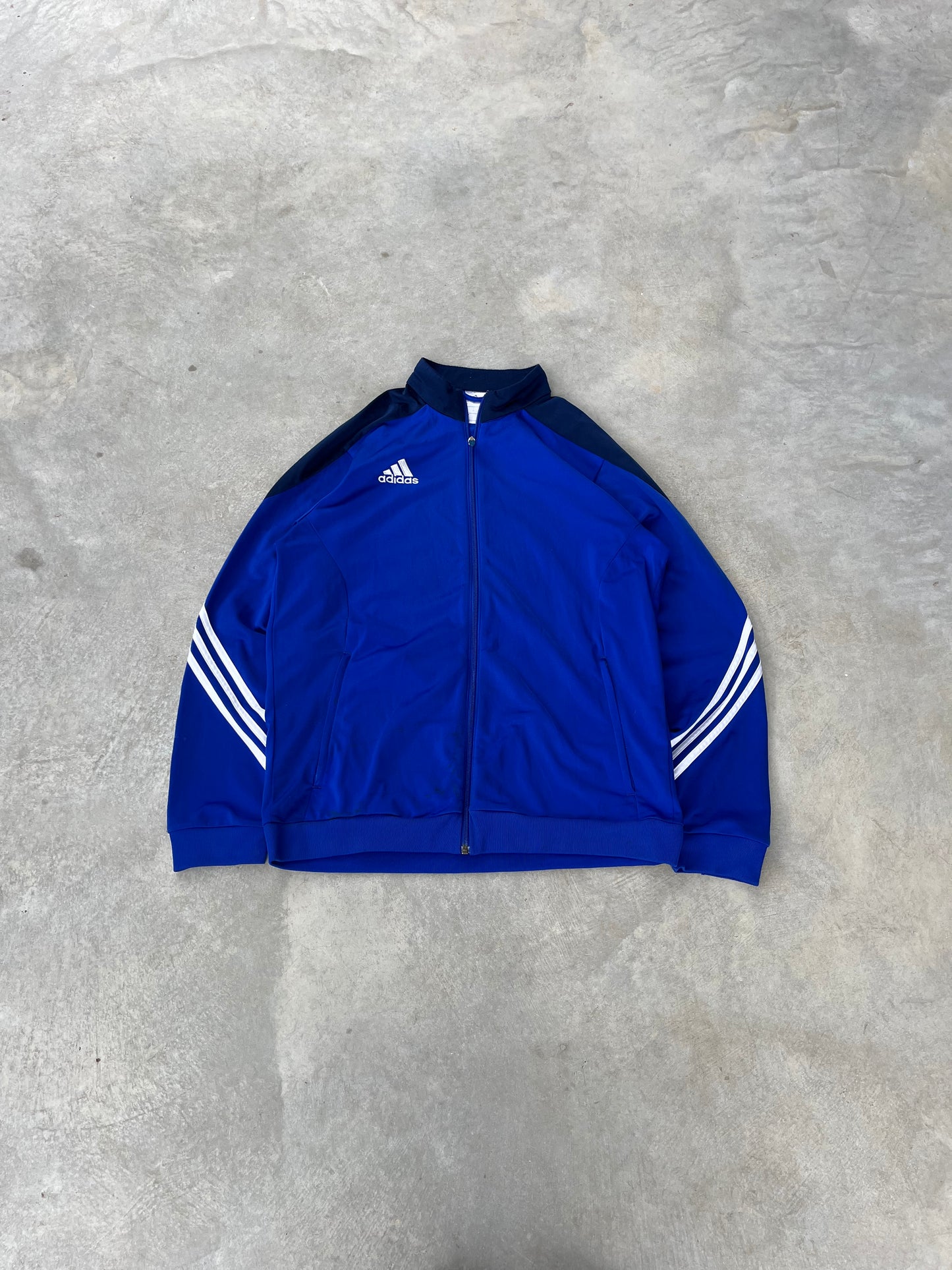 2000S - BLUE ADIDAS SPORT JACKET - L
