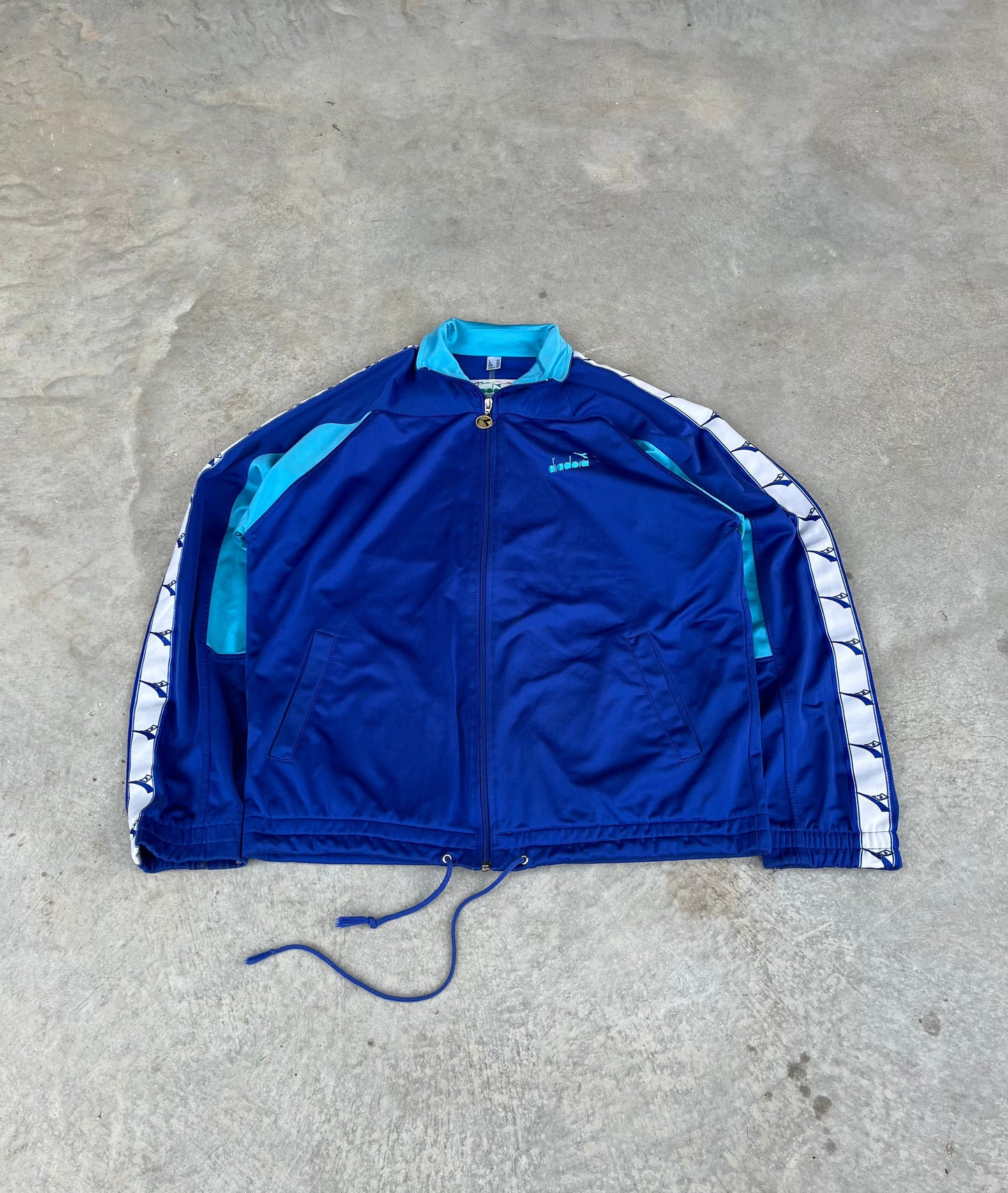 1990S - DIADORA BLUE SPORT JACKET - L