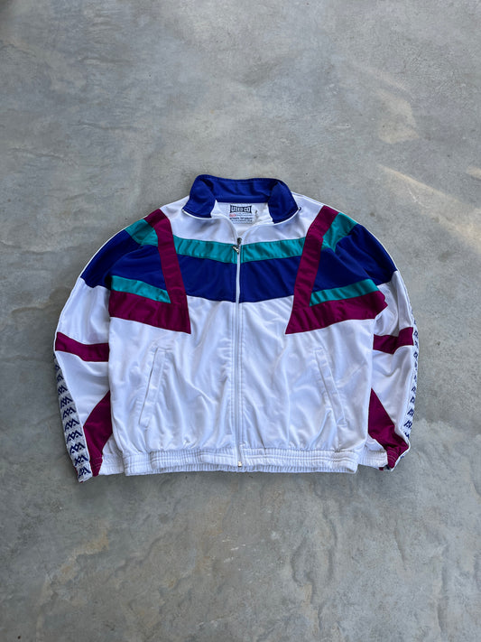 1990S - MULTICOLOR SPORTS JACKET - L