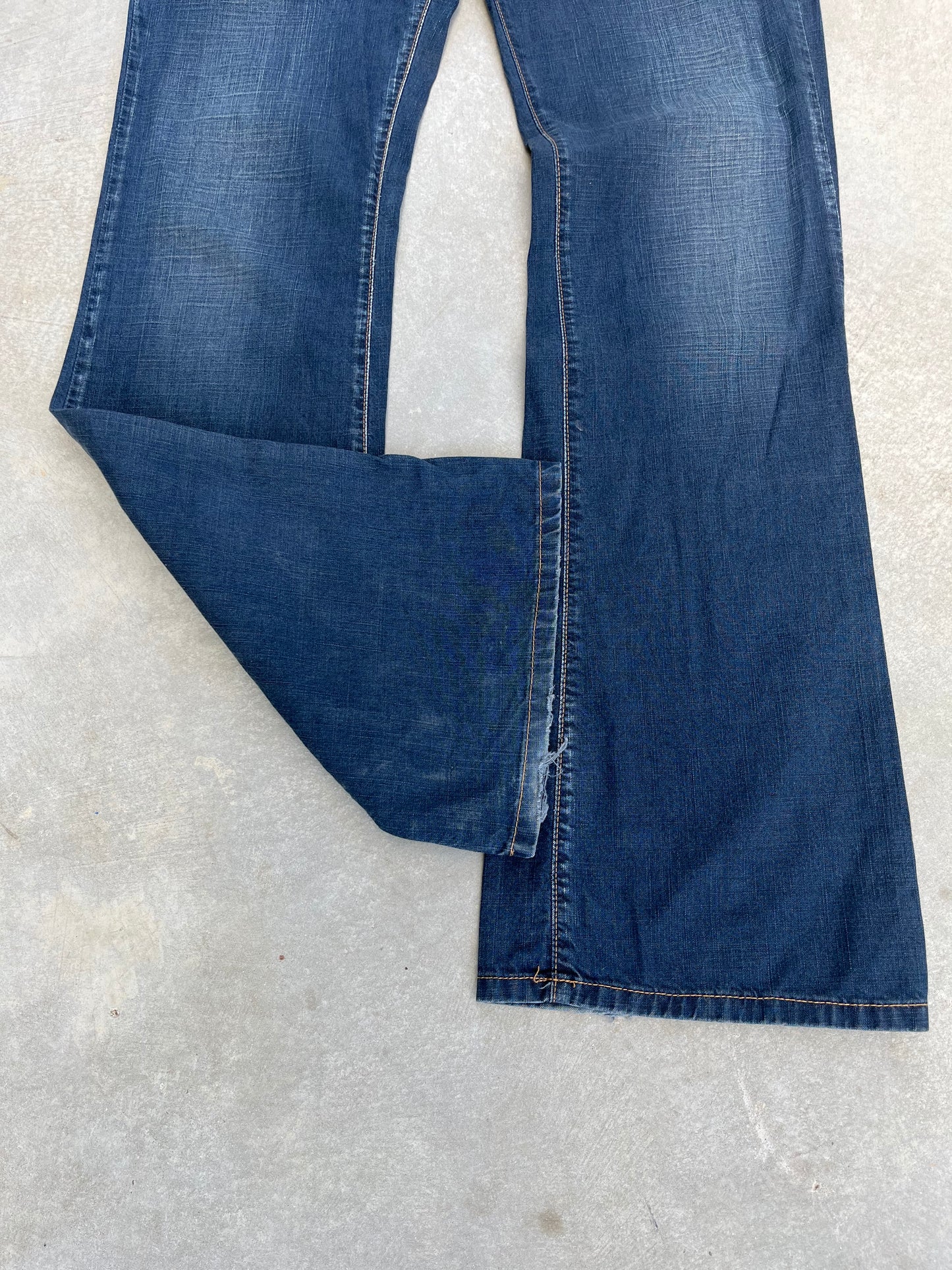 2000S - LOW RISE FLARED FADED REPLAY JEANS - 38