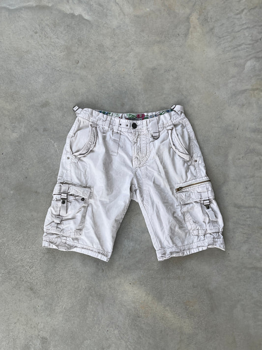 2000S - WHITE CARGO SHORTS - 33