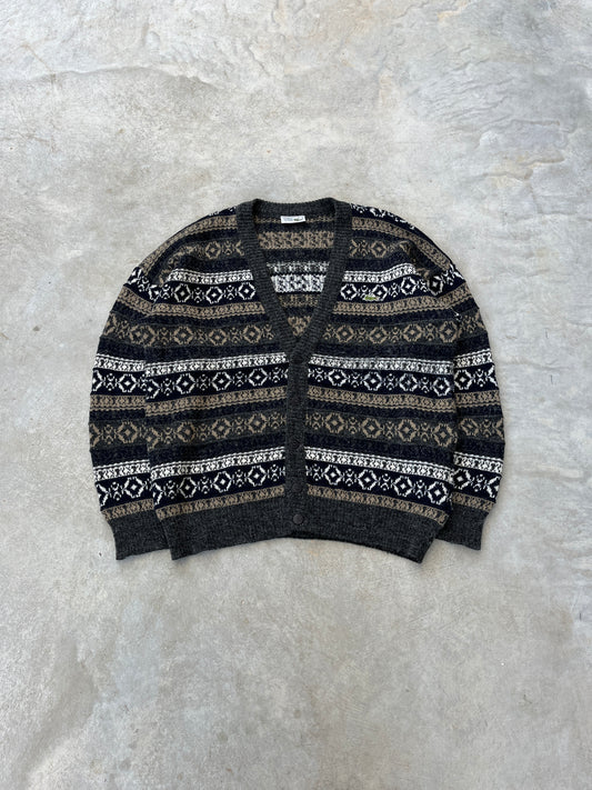 1990S - LACOSTE KNIT CARDIGAN - L