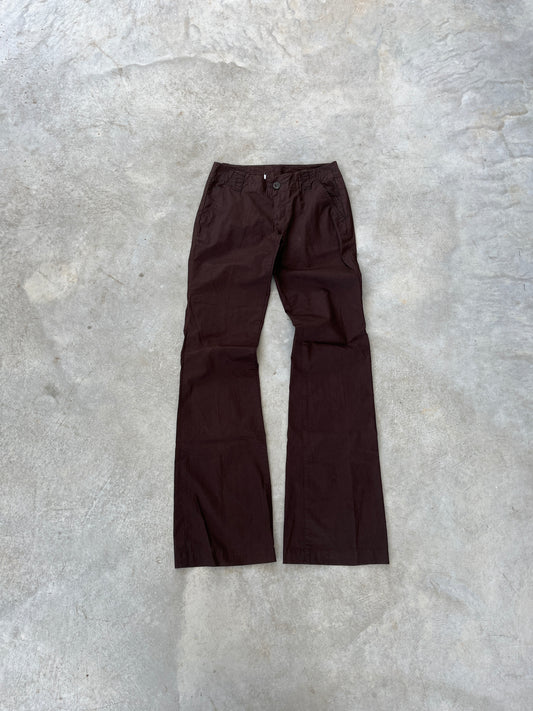 2000S - BROWN FLARED JEANS - 36