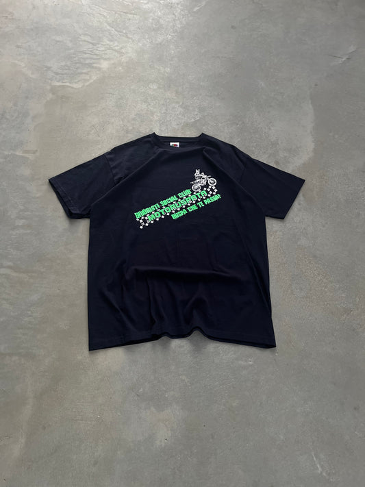 2000S - FRUIT OF THE LOOM GRAPHIC TECH TSHIRT - L