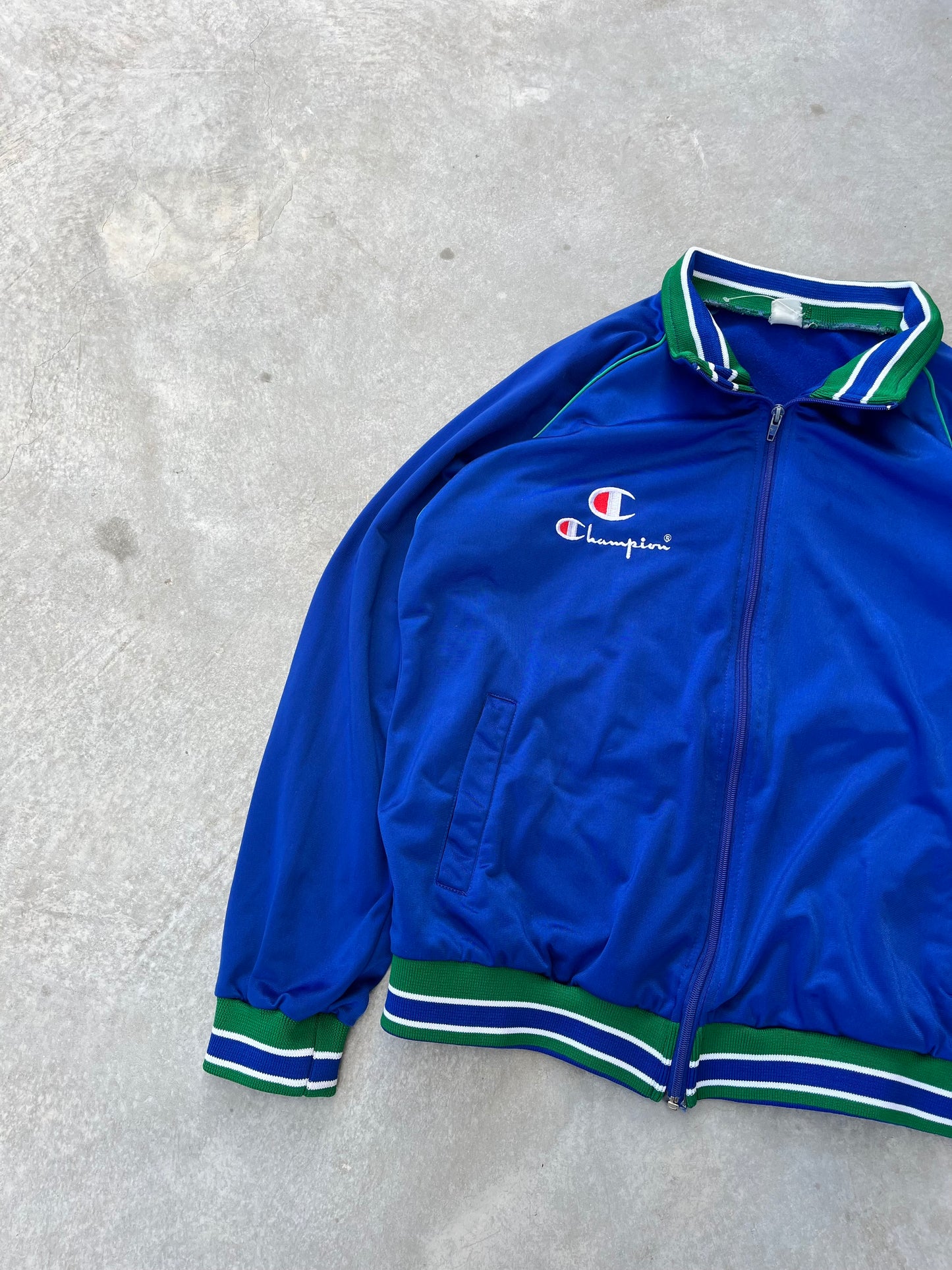 2000S - CHAMPION BLUE SPORT JACKET - L