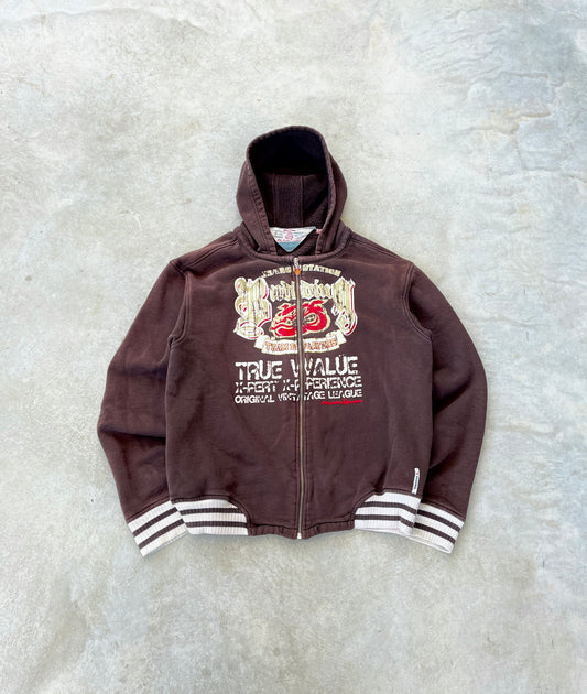 2000S - CROCKER GRAPHIC ZIP UP HOODIE - L